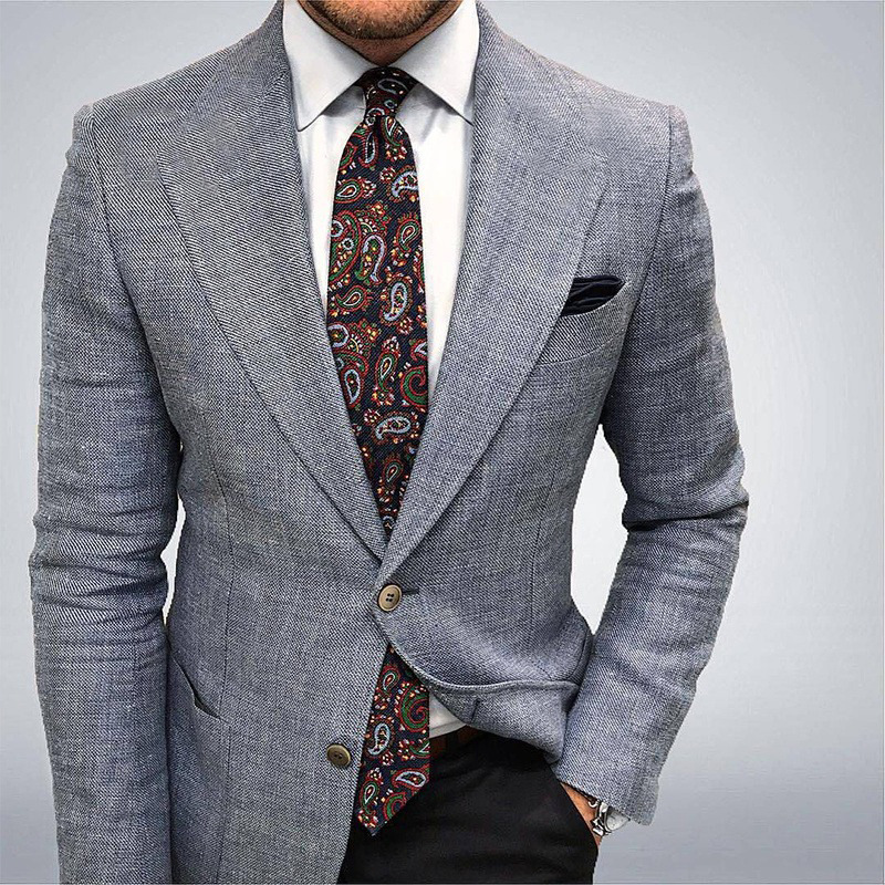 Men's Textured Tailored Blazer