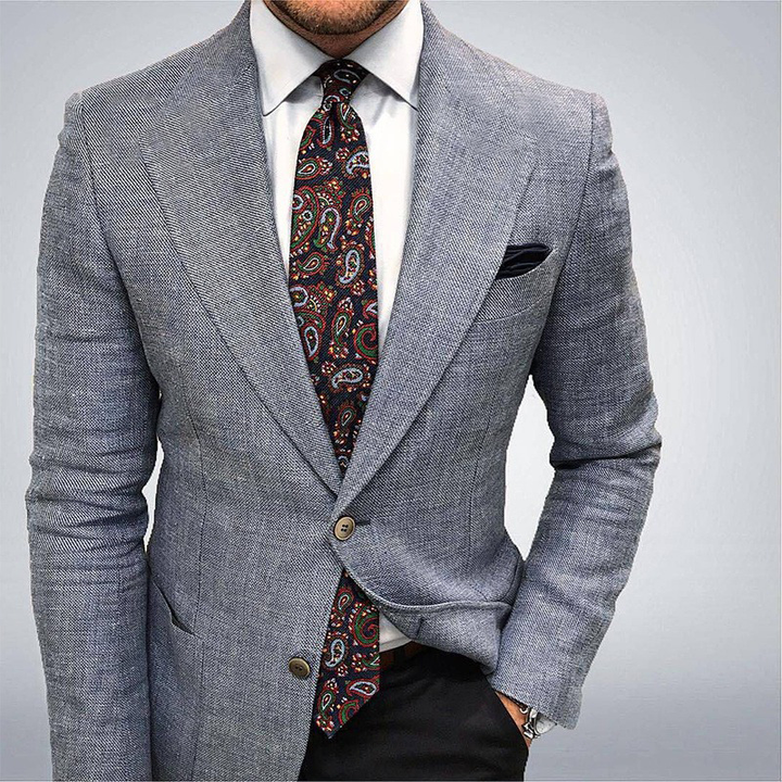 Men's Textured Tailored Blazer