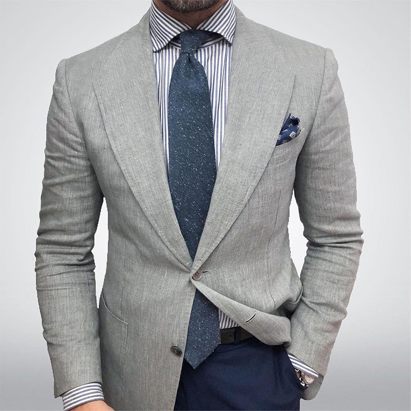Men's Textured Tailored Blazer