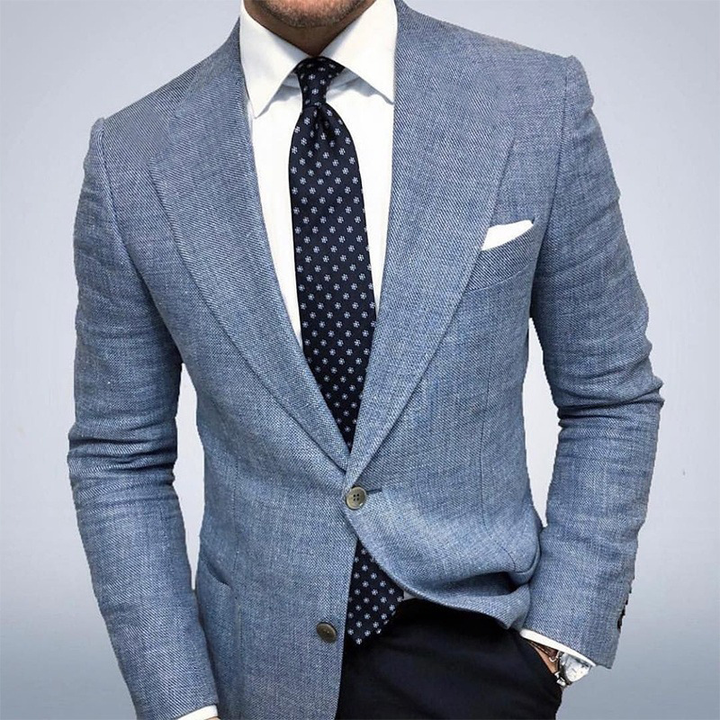 Men's Textured Tailored Blazer