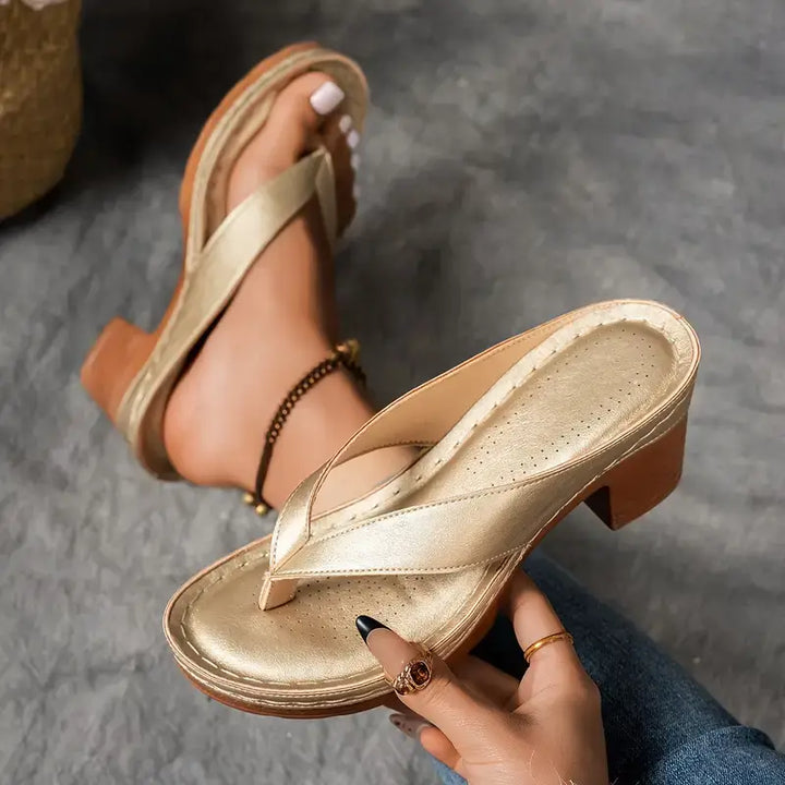 Women's Orthopaedic Heeled Slippers
