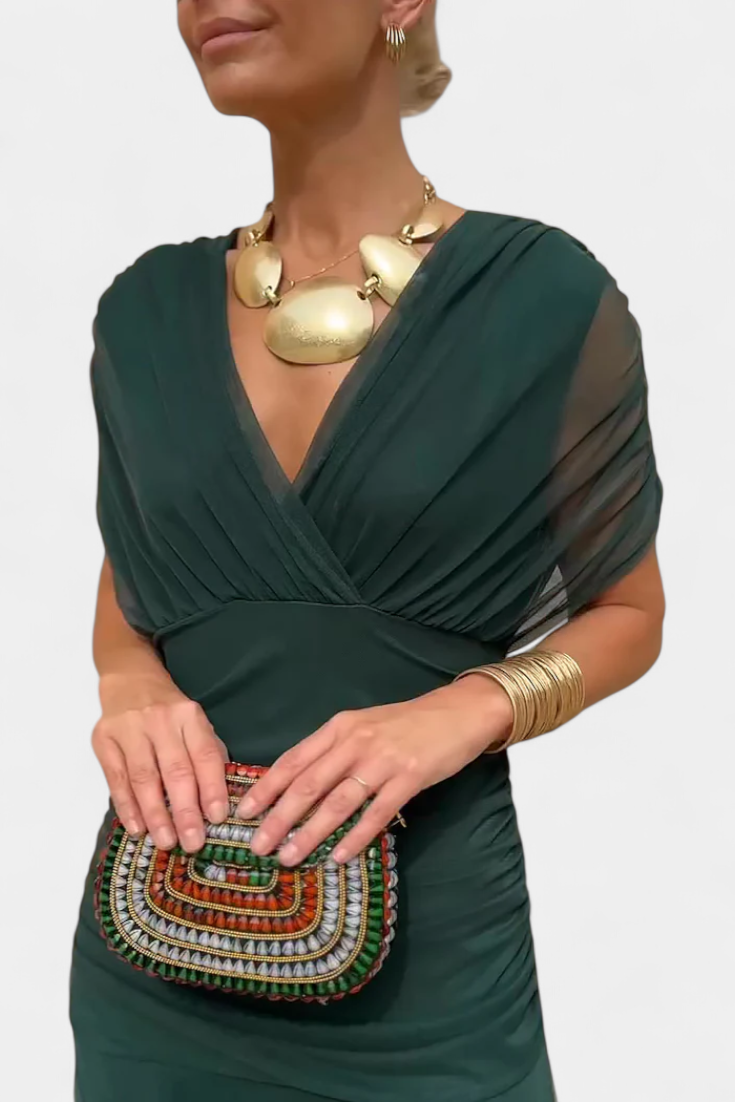 Natalia | Women's Maxi Evening Dress with Off-the-Shoulders