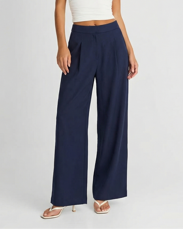 Women's High Waist Wide Leg Trousers