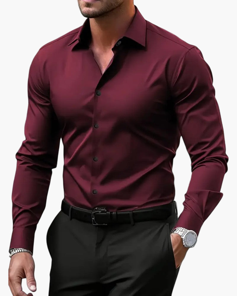 Men's Long Sleeve Business Shirt