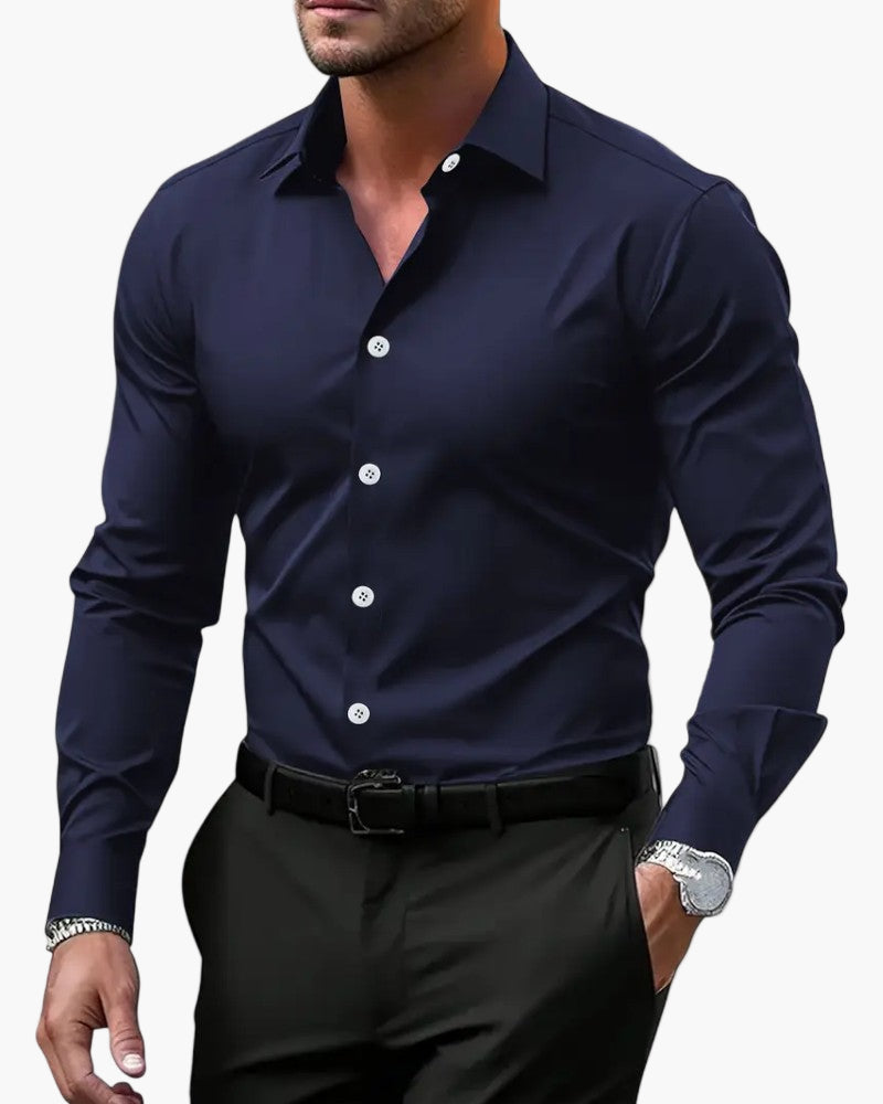 Men's Long Sleeve Business Shirt
