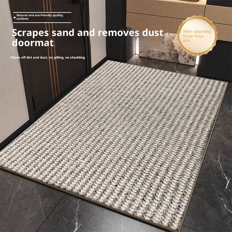 Indoor Doormat with Chunky Loop Pile Non-Slip Base and Machine Washable Design for Entryway - Image 16