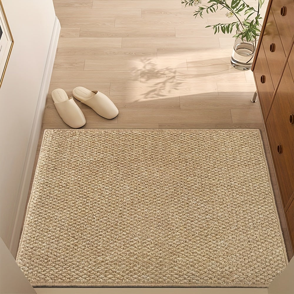 Indoor Doormat with Chunky Loop Pile Non-Slip Base and Machine Washable Design for Entryway - Image 2
