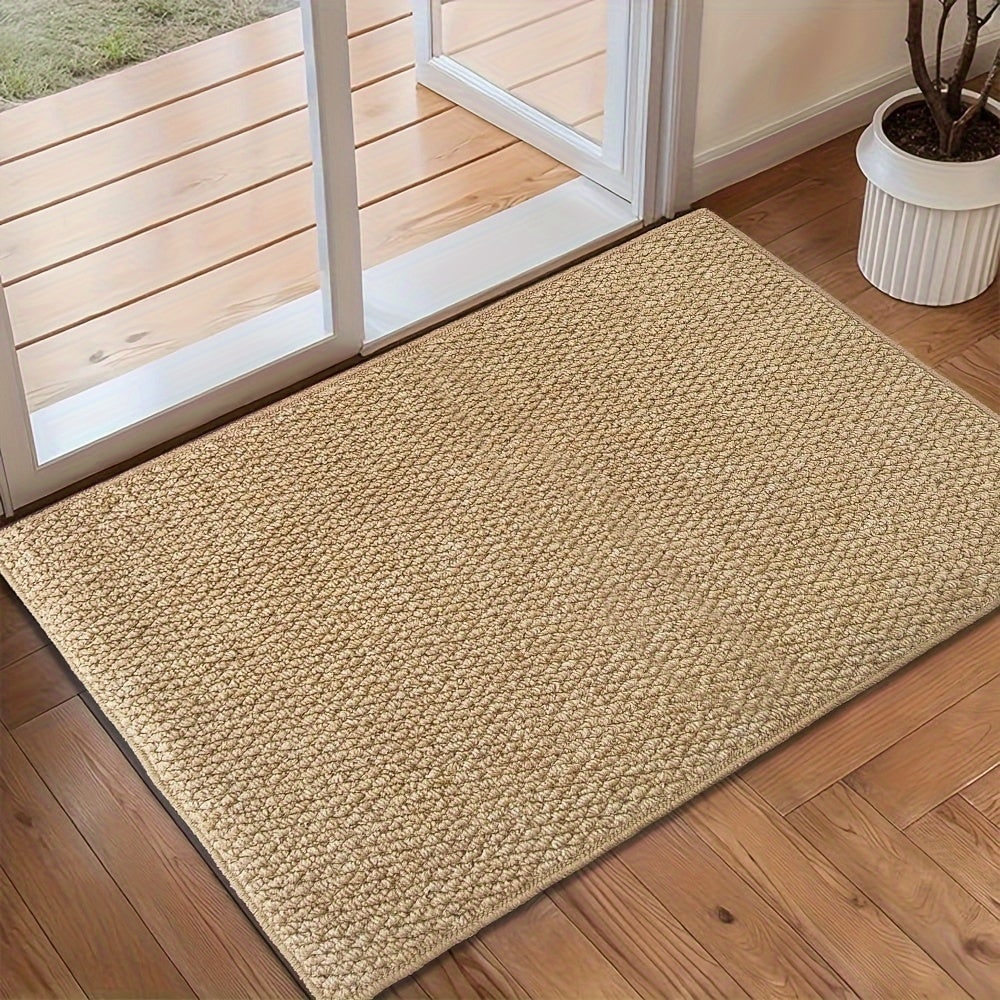 Indoor Doormat with Chunky Loop Pile Non-Slip Base and Machine Washable Design for Entryway - Image 3