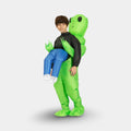 Inflatable Alien Costume with Carried Figure Illusion for Kids - Image 2