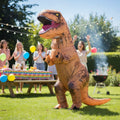 Inflatable Dinosaur Costume with Built-In Fan and Tail T-Rex Blow Up Outfit - Image 1