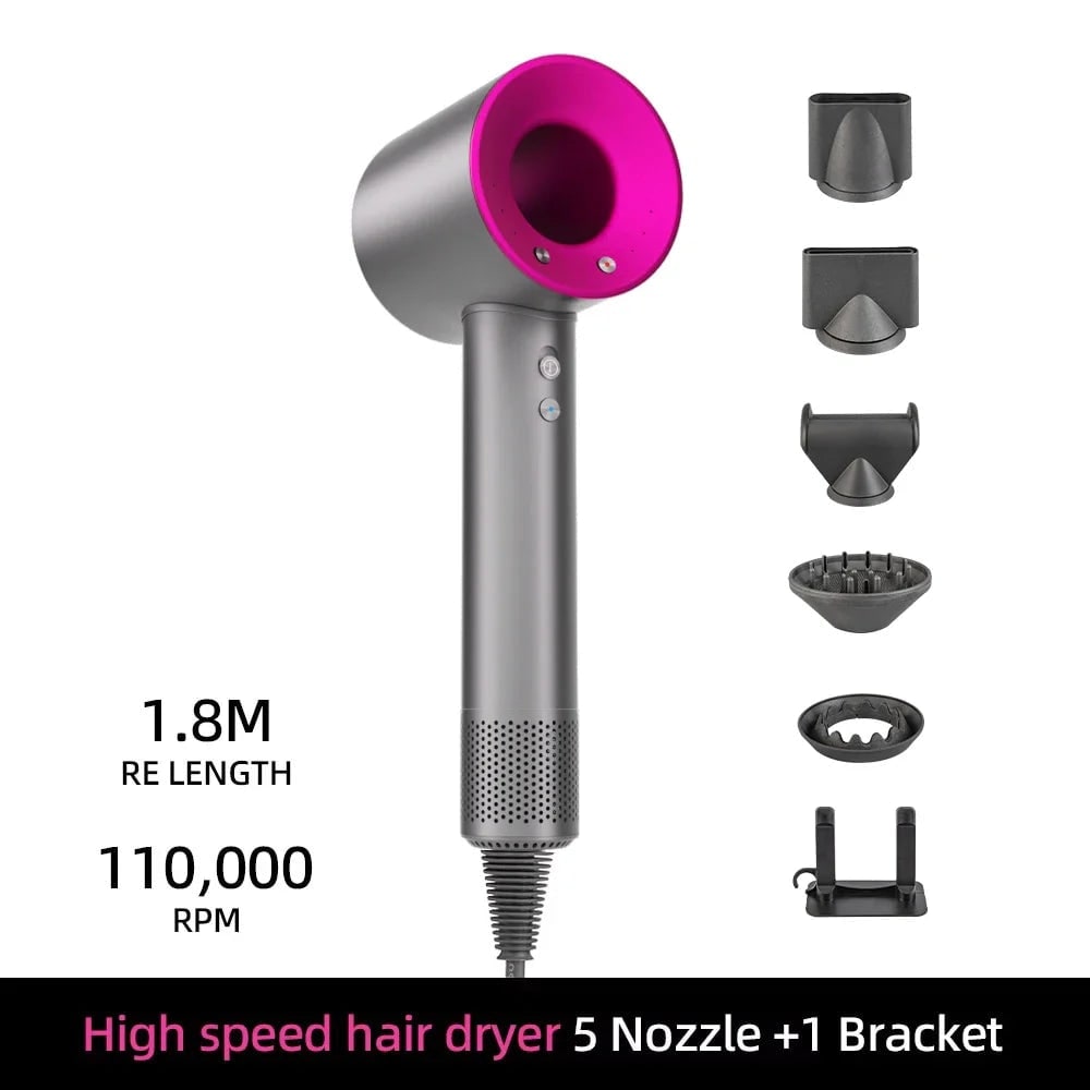 Ionic Hair Dryer with Magnetic Styling Nozzle and Wall Mount Bracket - Image 13