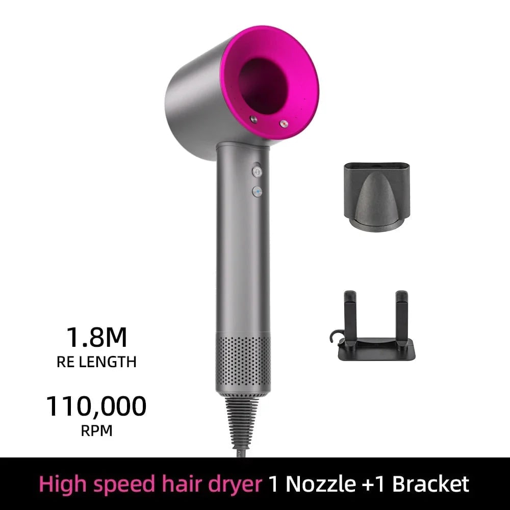 Ionic Hair Dryer with Magnetic Styling Nozzle and Wall Mount Bracket - Image 8