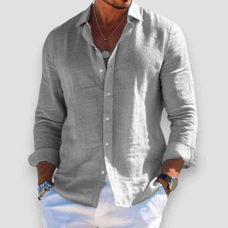 Men's Casual Shirt with Collar