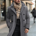 Cappotto lungo doppiopetto da uomo