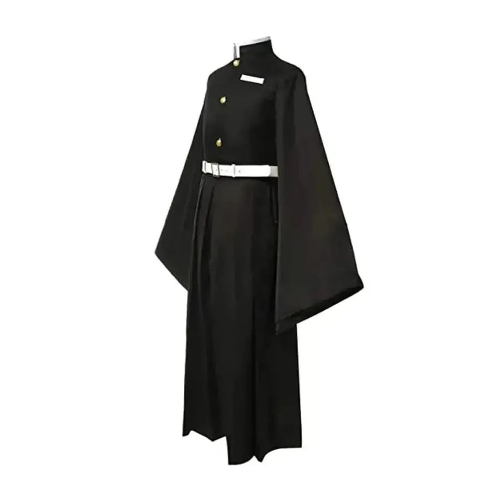 Kids' Anime Cosplay Costume with High Collar Jacket Wide-Leg Pants and Gold Buttons - Image 4