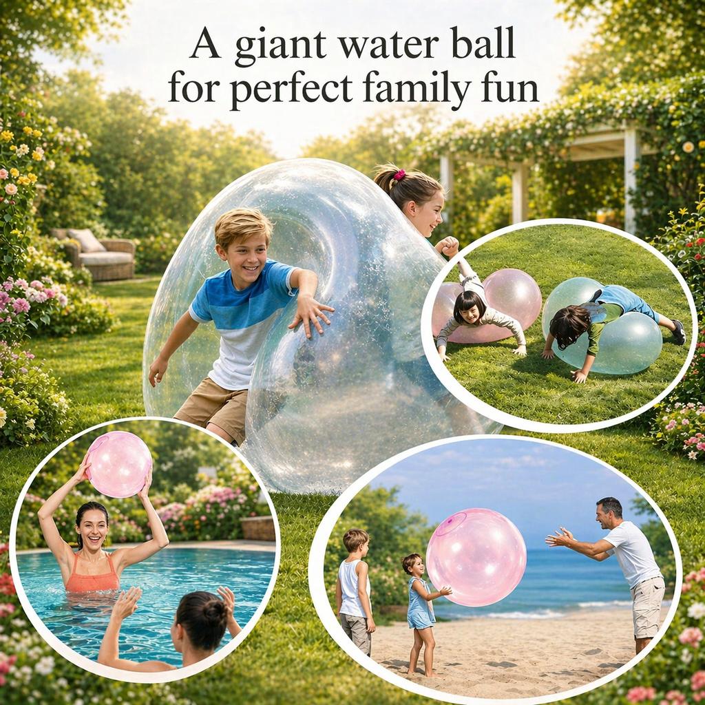 Kids' Bubble Ball Toy Giant Inflatable with Self-Sealing Valve for Outdoor Play - Image 3