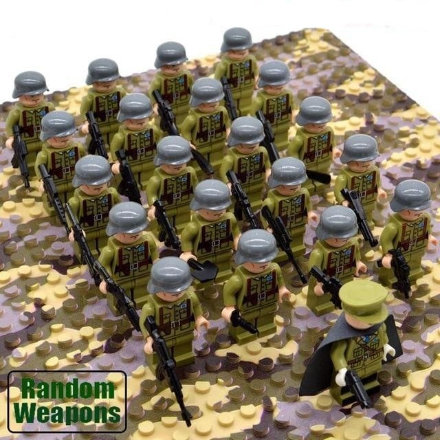 Kids' Building Blocks Military Minifigures Set with Miniature Soldiers and Toy Weapons - Image 10