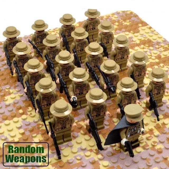 Kids' Building Blocks Military Minifigures Set with Miniature Soldiers and Toy Weapons - Image 5