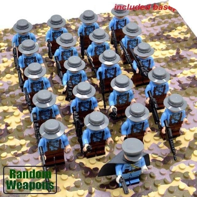 Kids' Building Blocks Military Minifigures Set with Miniature Soldiers and Toy Weapons - Image 7