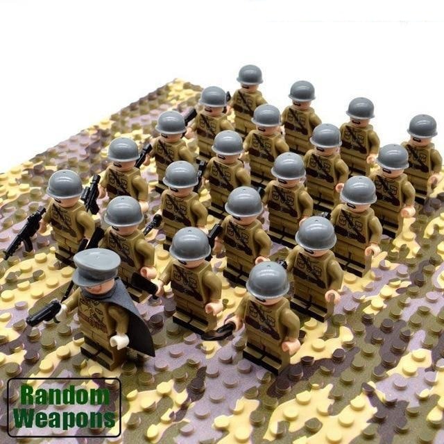 Kids' Building Blocks Military Minifigures Set with Miniature Soldiers and Toy Weapons - Image 8