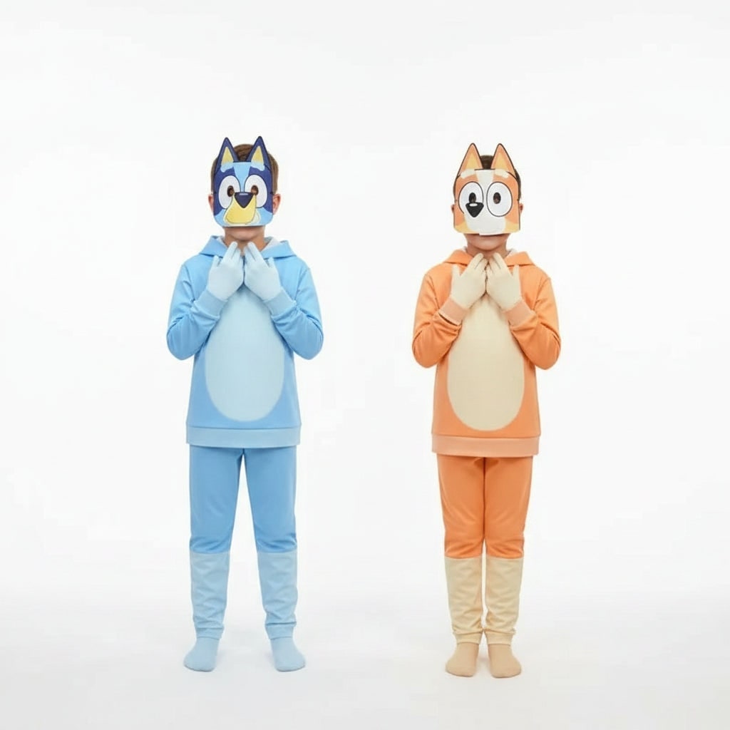 Kids' Character Costume Set with Hoodie Sweatpants and Mask - Image 10