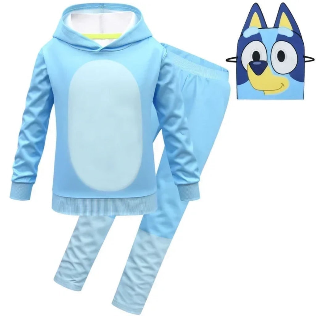 Kids' Character Costume Set with Hoodie Sweatpants and Mask - Image 2