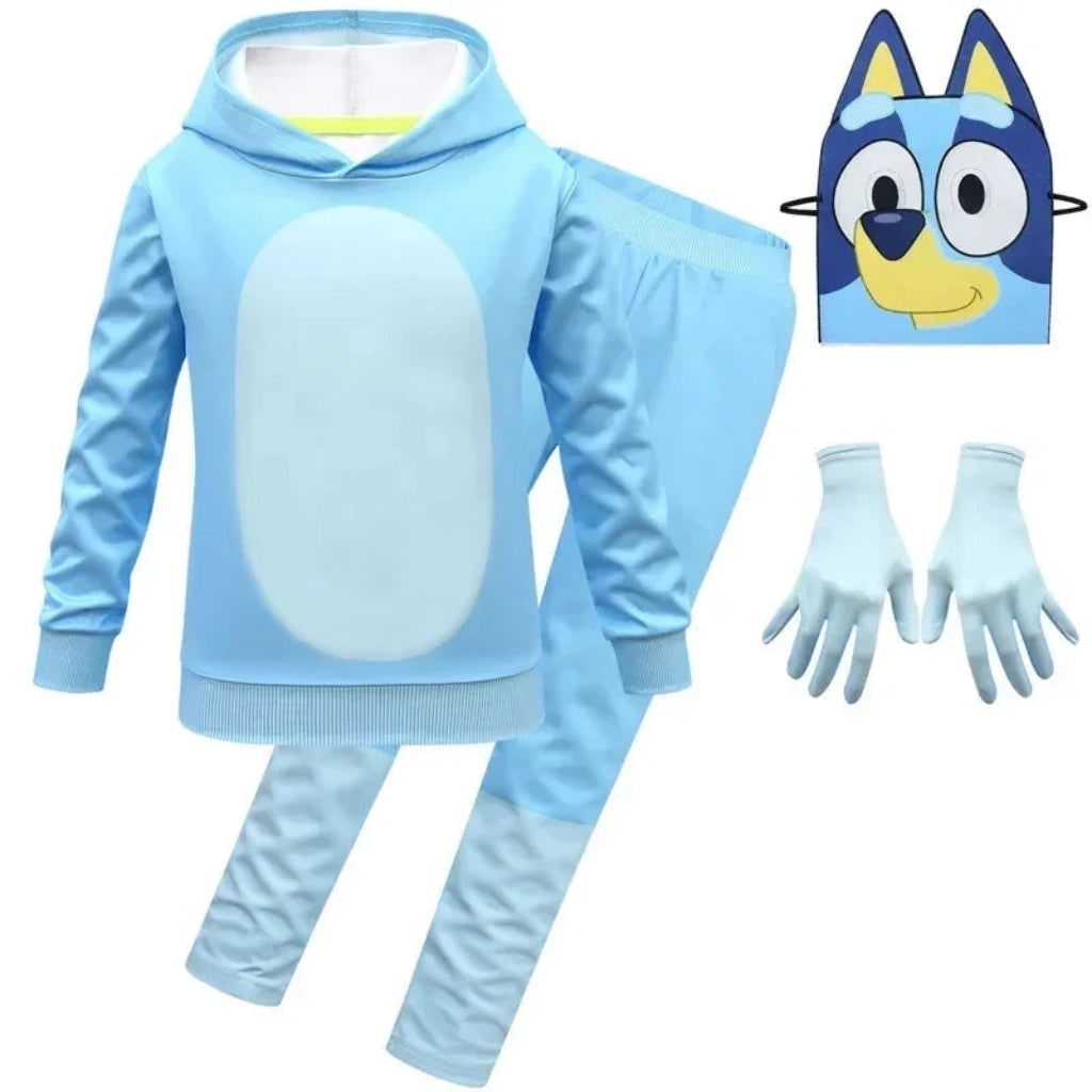 Kids' Character Costume Set with Hoodie Sweatpants and Mask - Image 3