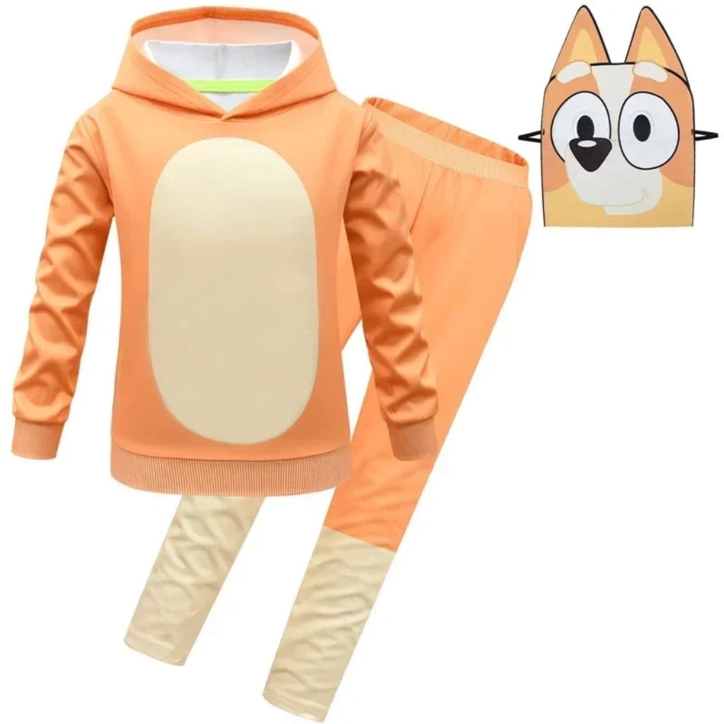 Kids' Character Costume Set with Hoodie Sweatpants and Mask - Image 8