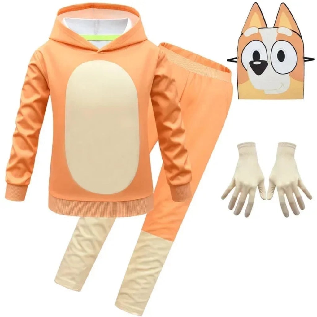 Kids' Character Costume Set with Hoodie Sweatpants and Mask - Image 9