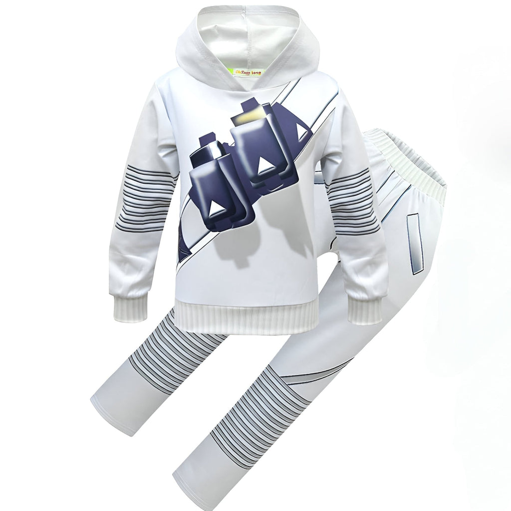 Kids' Dj Costume with LED Light-Up Mask and Glowing Chest Graphic - Image 6