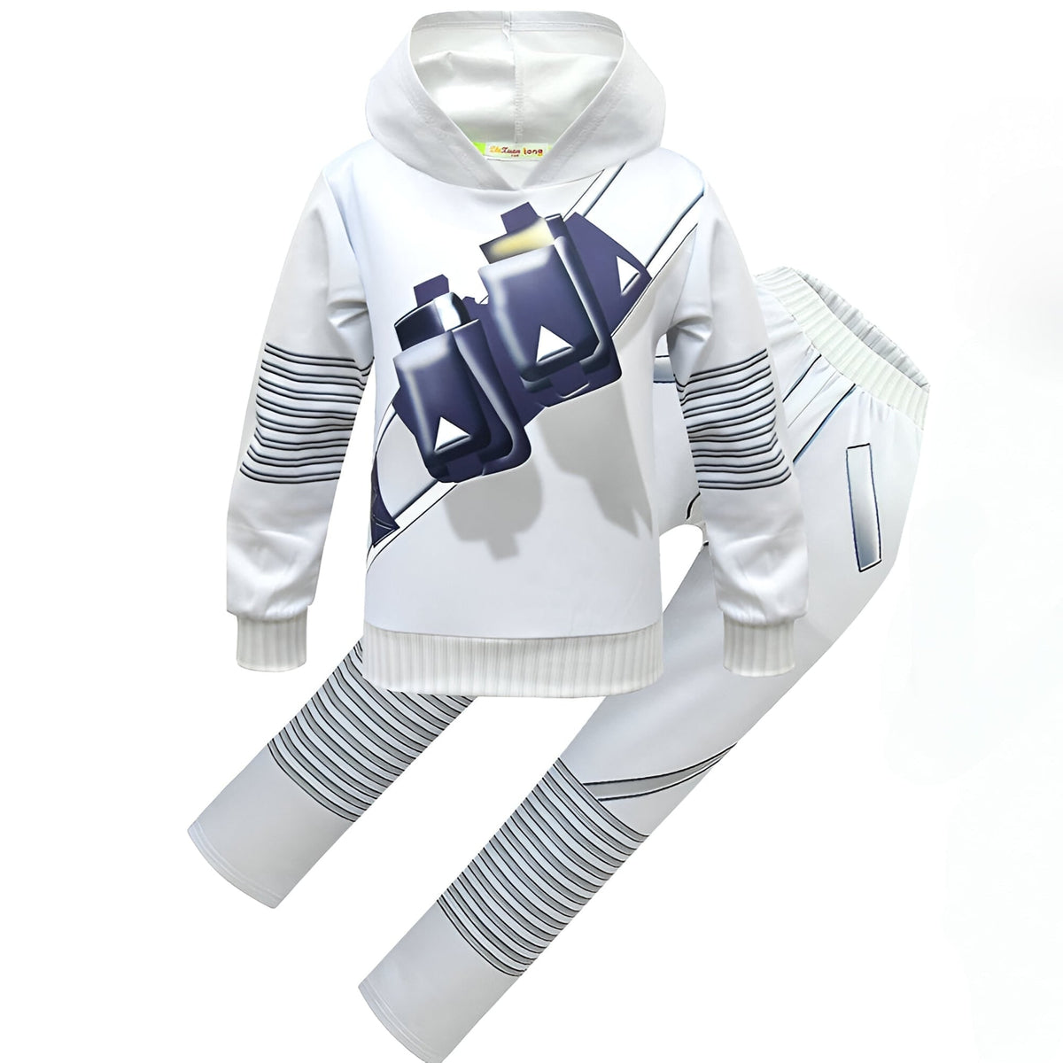 Kids' Dj Costume with LED Light-Up Mask and Glowing Chest Graphic - Image 6