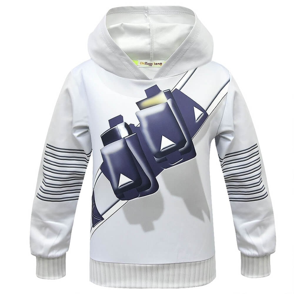 Kids' Dj Costume with LED Light-Up Mask and Glowing Chest Graphic - Image 7
