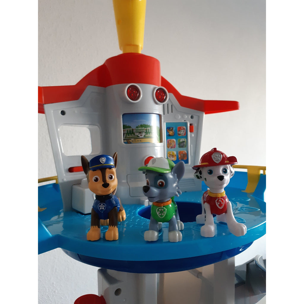 Kids' Lookout Tower Playset with Spiral Slide Rotating Periscope and Rescue Vehicles - Image 3