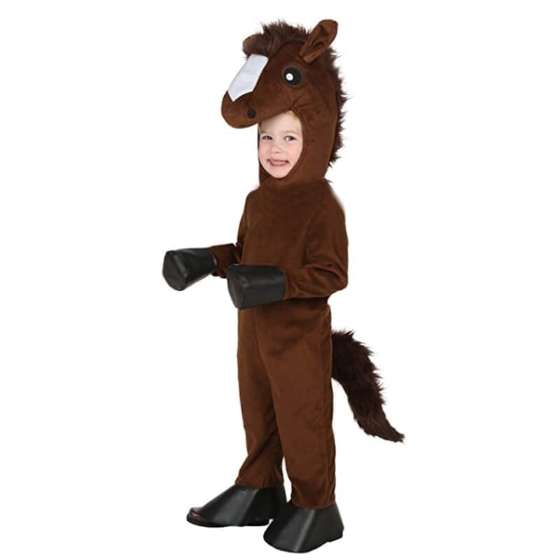 Kids' Plush Werewolf Costume with Hood Long Sleeves Pants - Image 1
