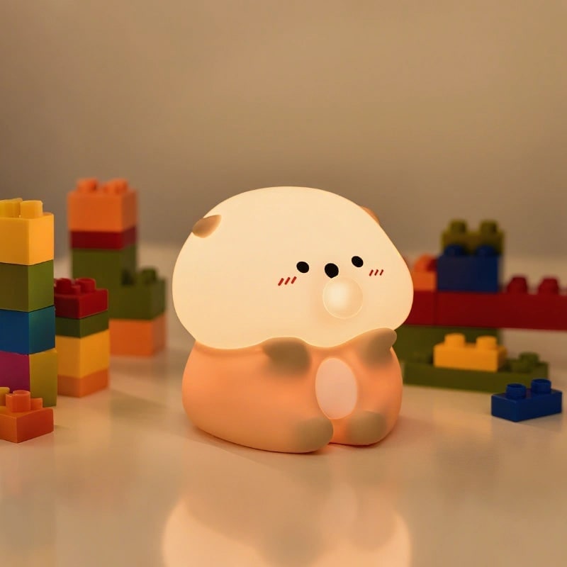 Kids' Rechargeable Silicone Night Light with Touch Activated Control and Warm LED Glow - Image 21
