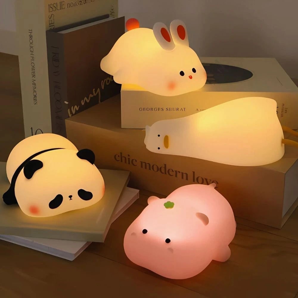 Kids' Rechargeable Silicone Night Light with Touch Activated Control and Warm LED Glow - Image 22