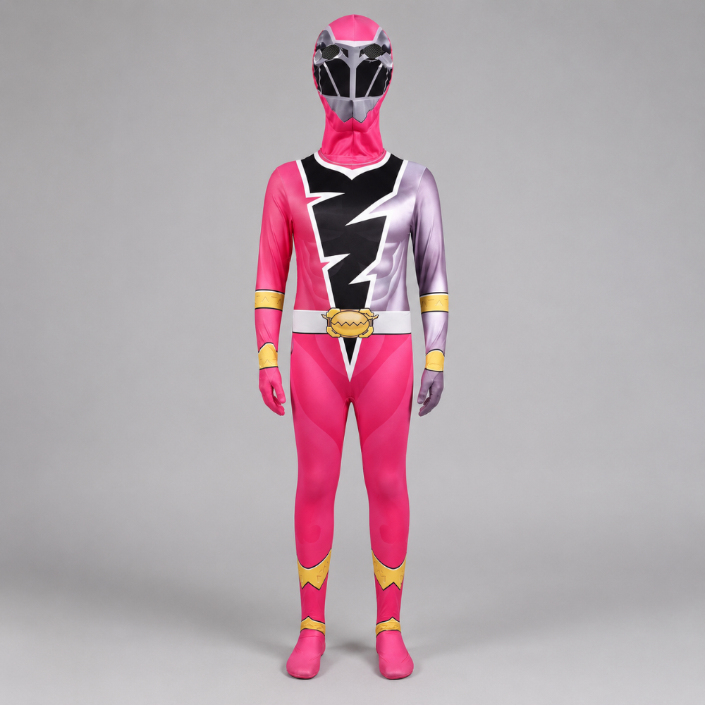 Kids' Superhero Costume Full-Body Jumpsuit Dress Up with Integrated Hood and Gloves - Image 2
