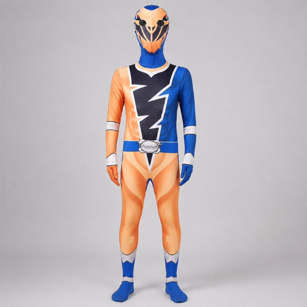 Kids' Superhero Costume Full-Body Jumpsuit Dress Up with Integrated Hood and Gloves - Image 7