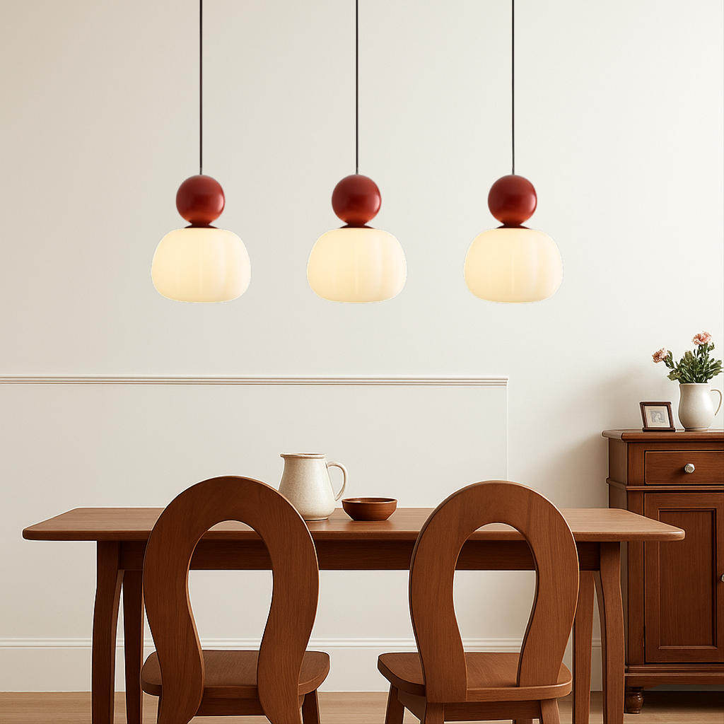 Kitchen Pendant Light Fixtures with Translucent Shade and Spherical Accent Modern Design - Image 5