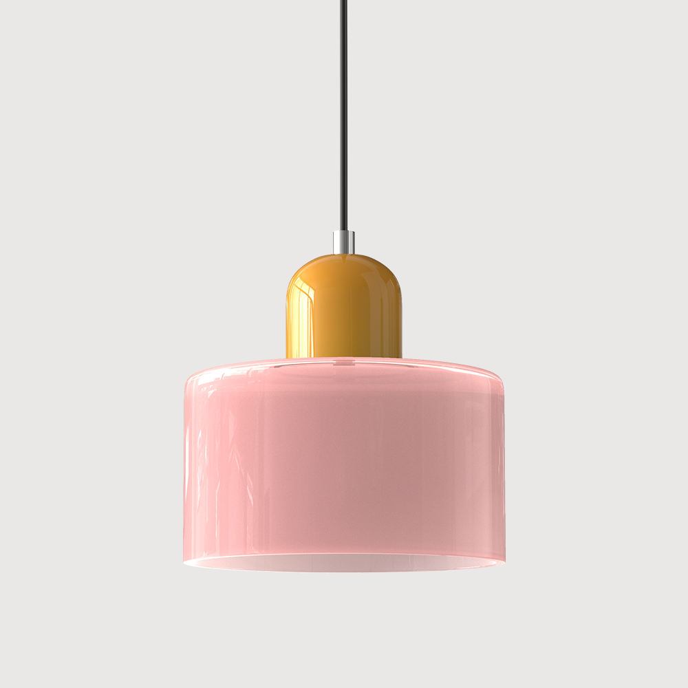 Kitchen Pendant Light Fixtures with Two-Tier Frosted Glass Shade and Modern Mid-Century Design - Image 10