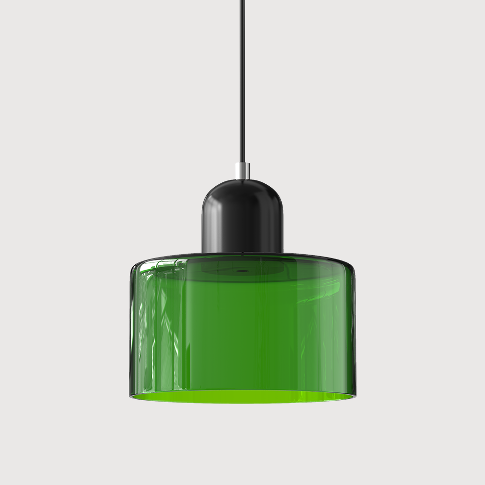 Kitchen Pendant Light Fixtures with Two-Tier Frosted Glass Shade and Modern Mid-Century Design - Image 12