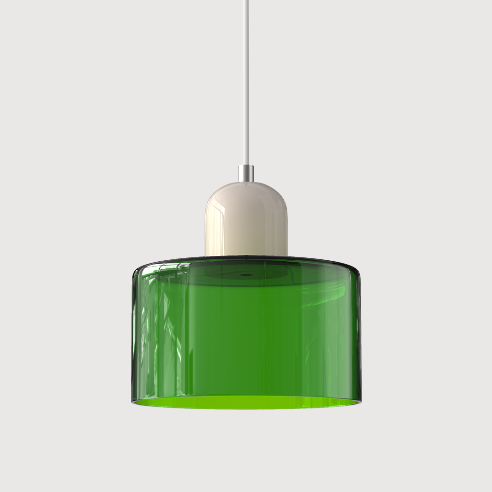Kitchen Pendant Light Fixtures with Two-Tier Frosted Glass Shade and Modern Mid-Century Design - Image 13