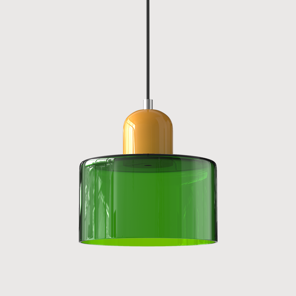 Kitchen Pendant Light Fixtures with Two-Tier Frosted Glass Shade and Modern Mid-Century Design - Image 14