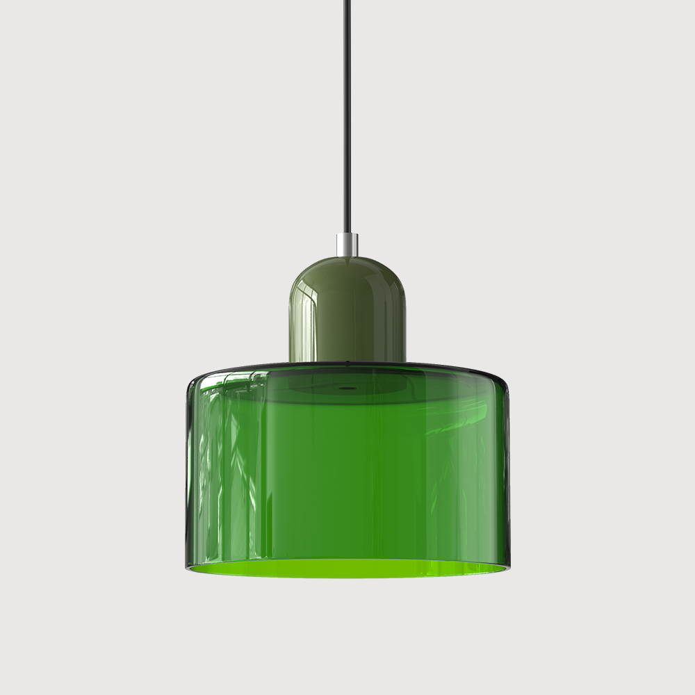 Kitchen Pendant Light Fixtures with Two-Tier Frosted Glass Shade and Modern Mid-Century Design - Image 15