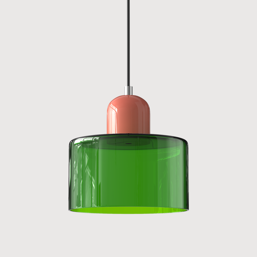Kitchen Pendant Light Fixtures with Two-Tier Frosted Glass Shade and Modern Mid-Century Design - Image 16