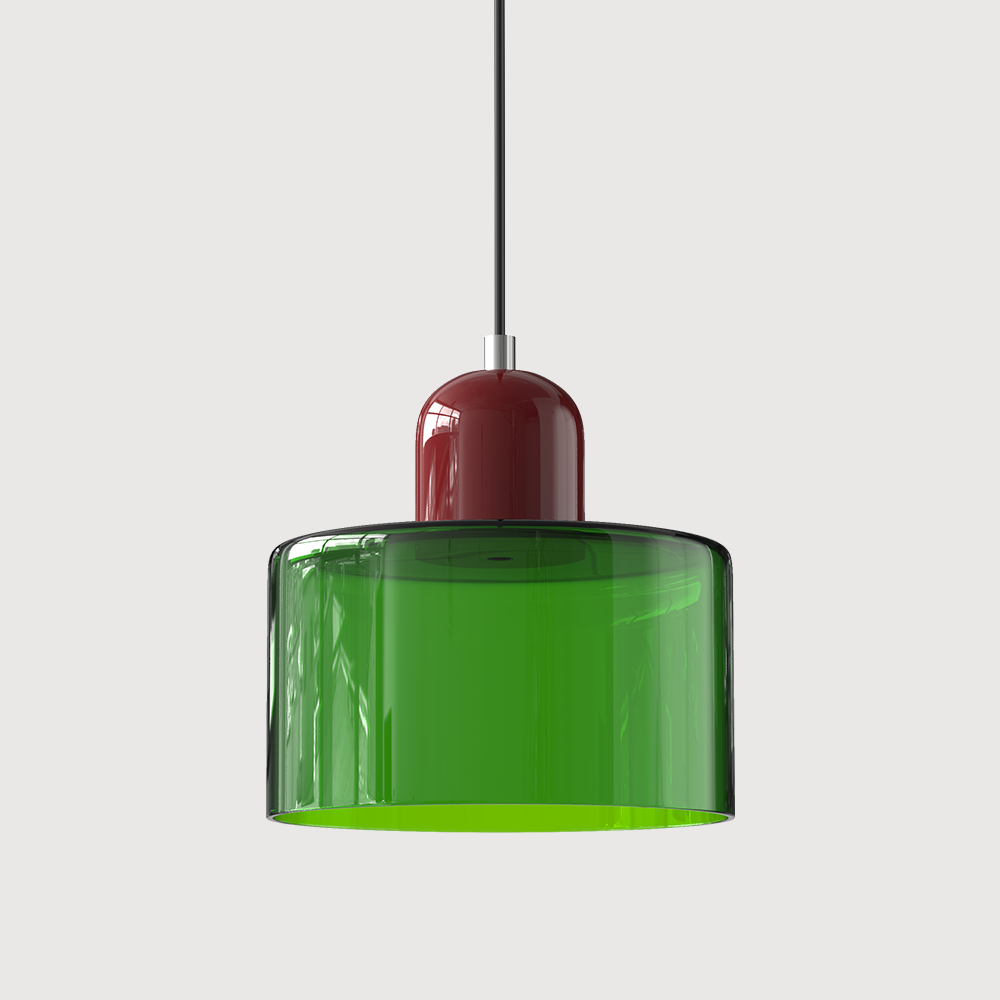 Kitchen Pendant Light Fixtures with Two-Tier Frosted Glass Shade and Modern Mid-Century Design - Image 17
