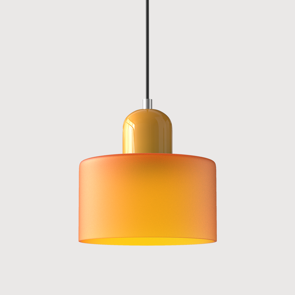 Kitchen Pendant Light Fixtures with Two-Tier Frosted Glass Shade and Modern Mid-Century Design - Image 19