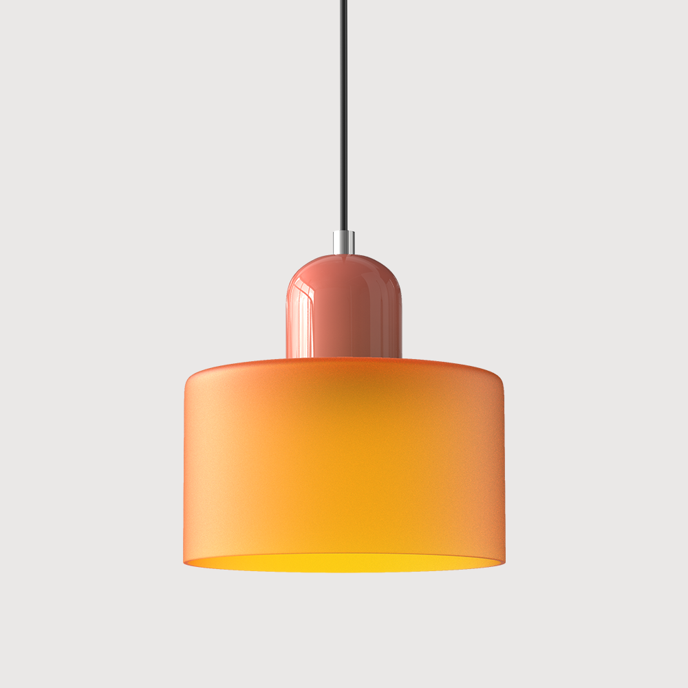 Kitchen Pendant Light Fixtures with Two-Tier Frosted Glass Shade and Modern Mid-Century Design - Image 22