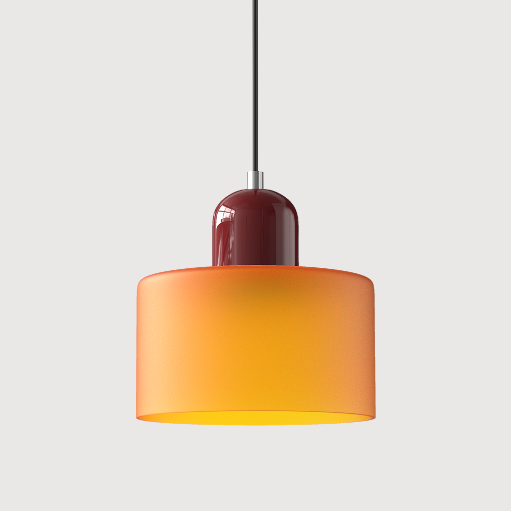 Kitchen Pendant Light Fixtures with Two-Tier Frosted Glass Shade and Modern Mid-Century Design - Image 23