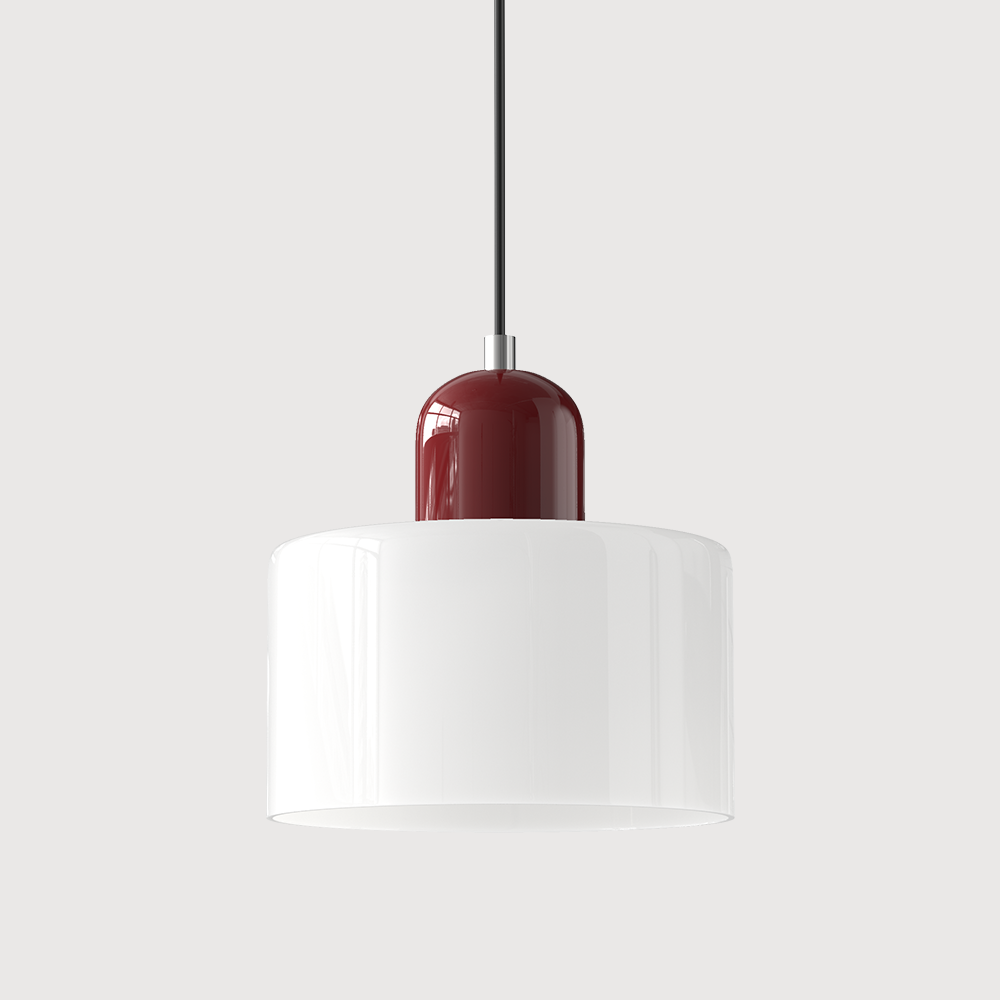 Kitchen Pendant Light Fixtures with Two-Tier Frosted Glass Shade and Modern Mid-Century Design - Image 24